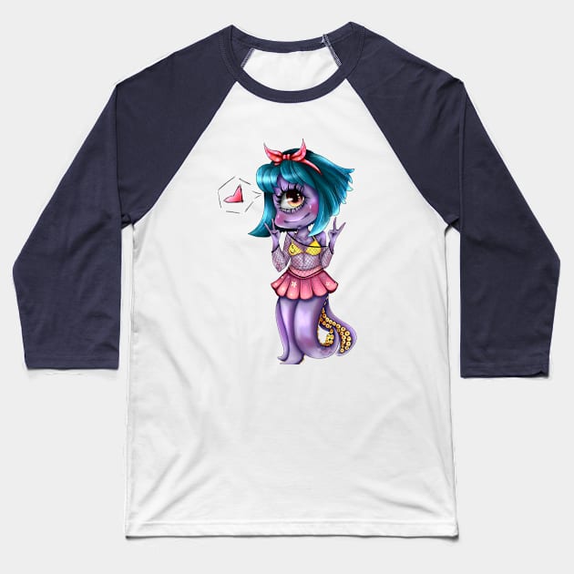 Ally Baseball T-Shirt by FancyFishStudios